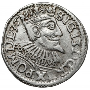 Sigismund III. Vasa, Trojak Poznań 1596 - seltene Sorte