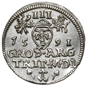 Zygmunt III Waza, Trojak Wilno 1591 - z WALCA