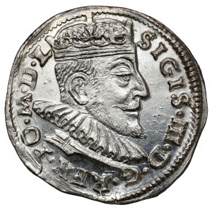 Zygmunt III Waza, Trojak Wilno 1592 - SIGIS - PIĘKNY