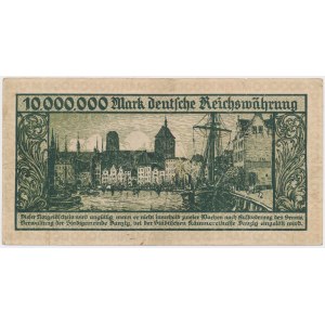 Gdańsk, 10 mln marek 1923 - bez serii