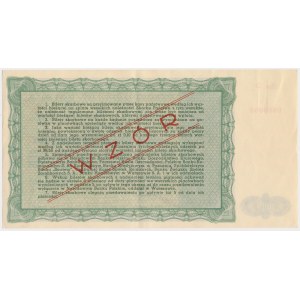 Erlöskarte MODELL Ausgabe II - 1.000 Zloty 1946