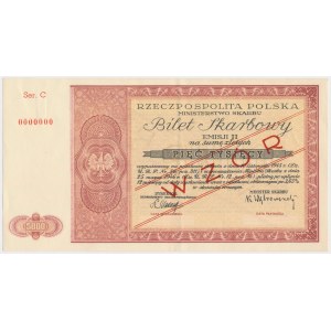 Erlöskarte MODELL Ausgabe II - 5.000 Zloty 1946