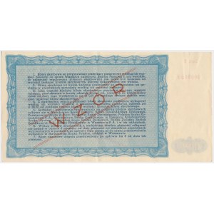Příjmový lístek MODEL II. emise - 10 000 zlotých 1946