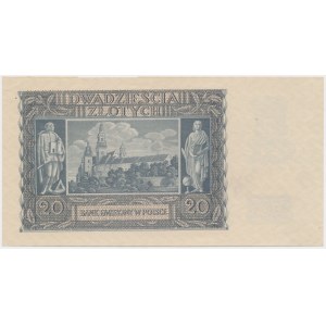 20 Zloty 1940 - ohne Serie und Nummer