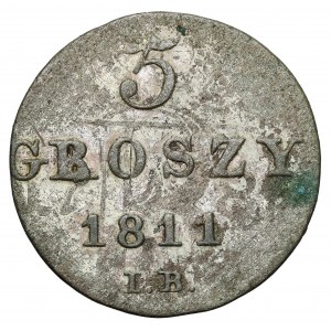 Varšavské kniežatstvo, 5 groszy 1811 IB