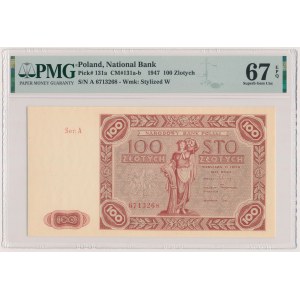 100 zlotých 1947 - velké písmeno