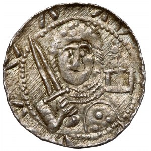 Ladislaus II. der Verbannte, Denarius - Fürst und Bischof - E unter dem Stern