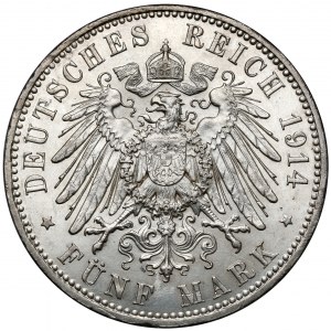 Prussia, 5 mark 1914-A