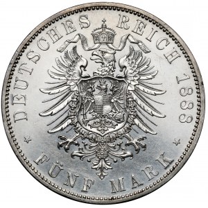 Preußen, Friedrich III., 5 Mark 1888-A