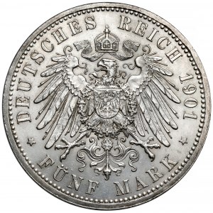 Preußen, 5 Mark 1901-A