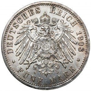 Preußen, 5 Mark 1908-A