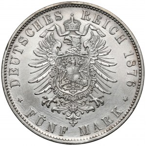 Bayern, 5 Mark 1876-D