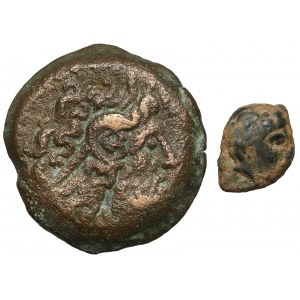 Grécko, Egypt a Olbia, sada bronzových mincí (2 ks)