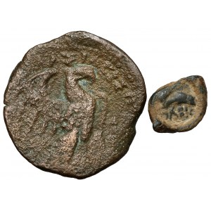 Griechenland, Ägypten und Olbia, Bronzemünzensatz (2tlg.)