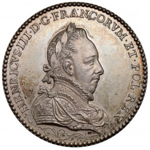 Frankreich, Heinrich III. von Valois, Medaille - Imago Talis Alexandri Tigrin Svperantis - Druck 19/20. Jahrhundert SCHÖN