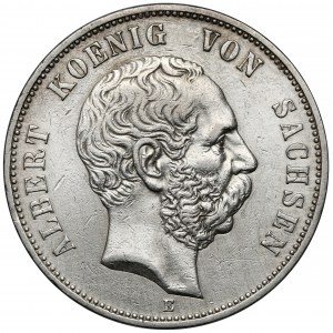 Saxony, 5 mark 1893-E