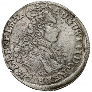Augustus II. der Starke, Leipziger Sechspfennig 1706 EPH - sehr selten