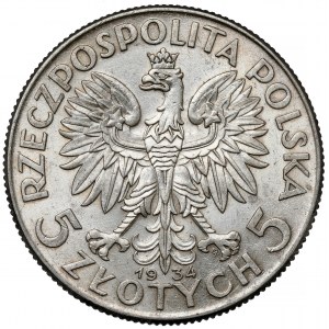 Głowa Kobiety 5 złotych 1934