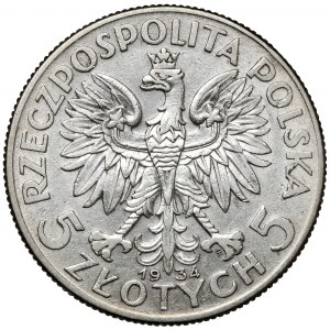 Głowa Kobiety 5 złotych 1934