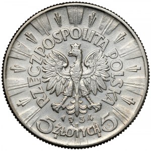 Piłsudski 5 złotych 1934 - urzędowy