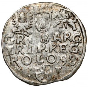 Sigismund III. Wasa, Trojak Wschowa 1598 - Datum in der Zeile - selten