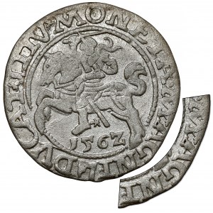 Zygmunt II August, Półgrosz Wilno 1562 - TOPÓR - M*AGNI