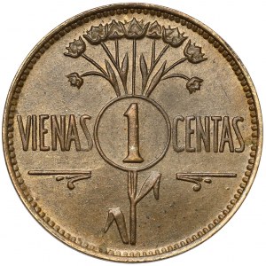 Lithuania, 1 vienas centas 1925