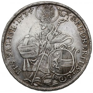 Austria, Salzburg, Leopold Anton von Firmian, Thaler 1734