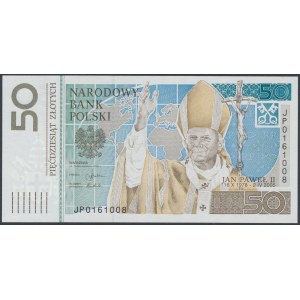 50 PLN 2006 Jan Pavel II - JP 0161008 - datum zvolení papežem v čísle