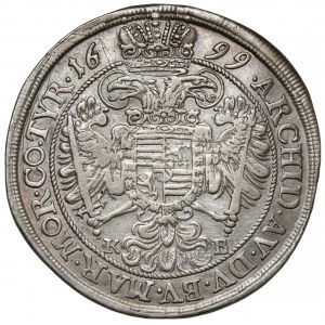 Hungary, Leopold I, 1/2 thaler 1699 KB