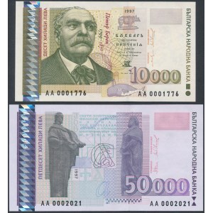 Bulharsko, 10 000 a 50 000 leva 1997 - sada (2ks)