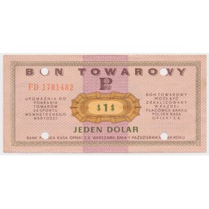 PEWEX 1 dolar 1969 - FD - skasowany