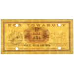 PEWEX $5 1969 - FE - vymazáno