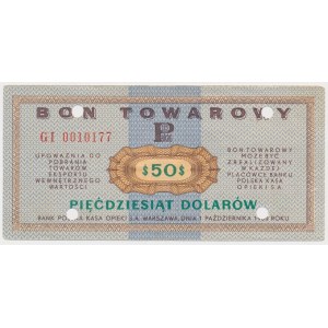 PEWEX 50 dolarów 1969 - GI - skasowany