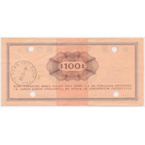 PEWEX 100 dolarów 1969 - FK - skasowany