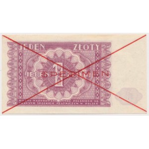 1 złoty 1946 - SPECIMEN