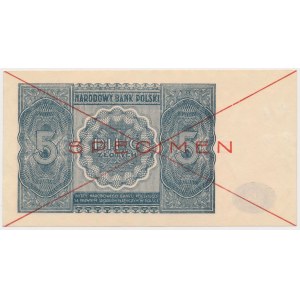 5 zlotých 1946 - SPECIMEN