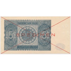 5 Zloty 1946 - SPECIMEN