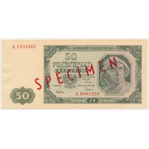 50 zlotých 1948 - SPECIMEN - A