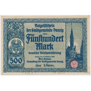 Danzig, 500 Mark 1922