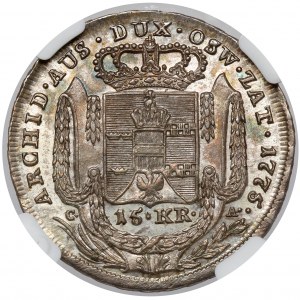 Galícia a Lodomeria, 15 krajcars 1775, Viedeň - KRÁSNA
