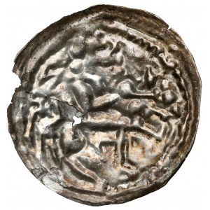 Mieszko III Starý, latinsky Brakteat - Knieža na koni