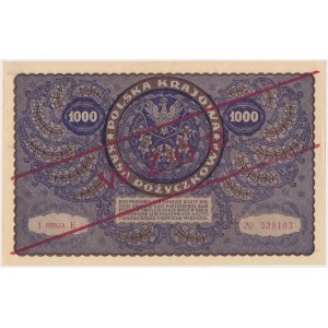 1.000 mkp 1919 - WZÓR - I Serja E