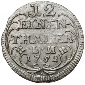 Braunschweig-Wolfenbüttel, Karl I., 1/12 Taler 1752
