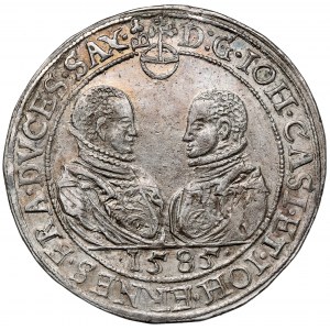 Sasko-Coburg-Eisenach, Johann Casimir a Johann Ernest II, Thaler 1585