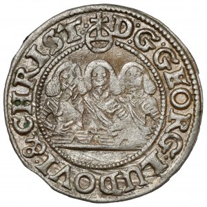 Schlesien, Drei Brüder, 1 krajcar 1654, Brzeg - schön