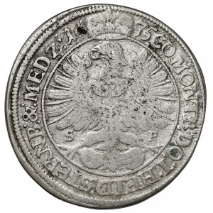 Śląsk, Sylwiusz Fryderyk, 15 krajcarów 1675 SP, Oleśnica