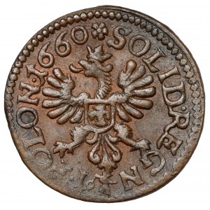 Johannes II. Kasimir, Krone Boratynka 1660, Ujazdów - sehr schön
