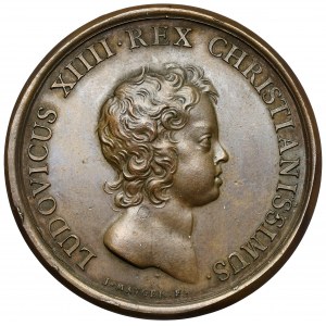 Ladislav IV Vasa, medaile 1645 - příjezd Luisy Marie Gonzagy - pozdější tisk