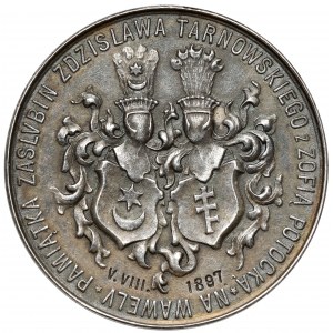 Medaila, sobáš Zdzislava Tarnowského a Žofie Potockej 1897